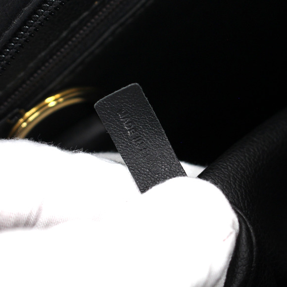 Christian Dior Black Smooth Leather Gold CD Logo Zip Shoulder Bag Sac Cabas Tote - Picture 8 of 8